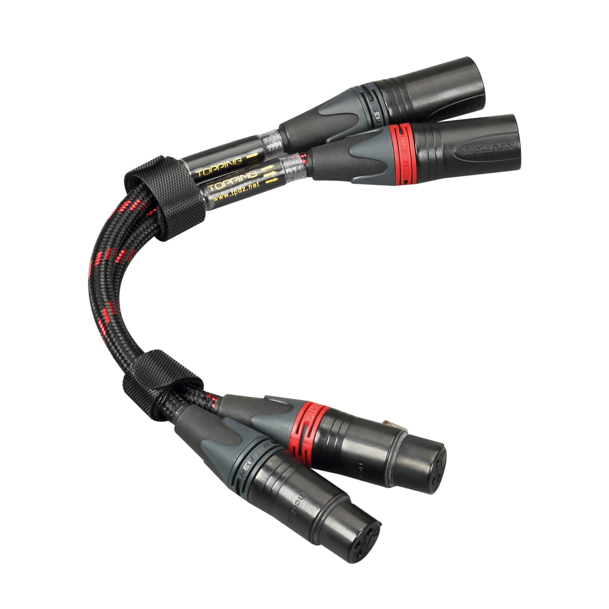 Amazon | TOPPING TCX1-25 XLR to XLR ケーブル 約25cm 高純度6N OCC